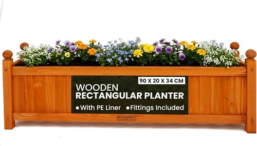 Trough planter with - planter,