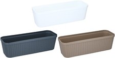 49cm Troughs Set of 3 Plastic