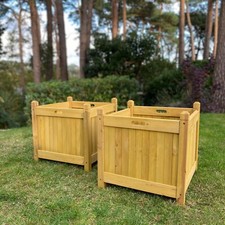 Square Wooden Garden Planter
