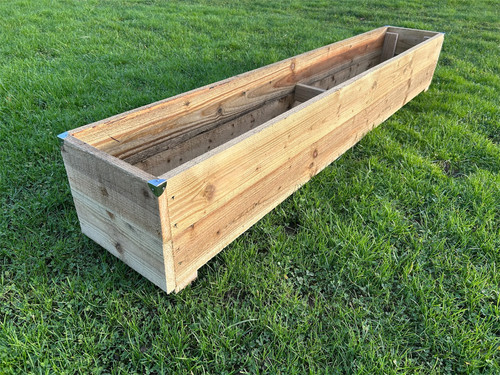 Wooden garden planter 2ft - garden,