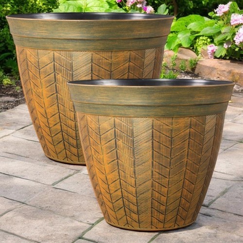 Large rustic plant pot - plant,