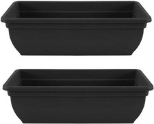 2 x Trough Plant Pot Long