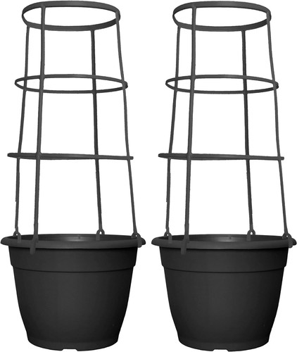 Plastic trellis planters - trellis,